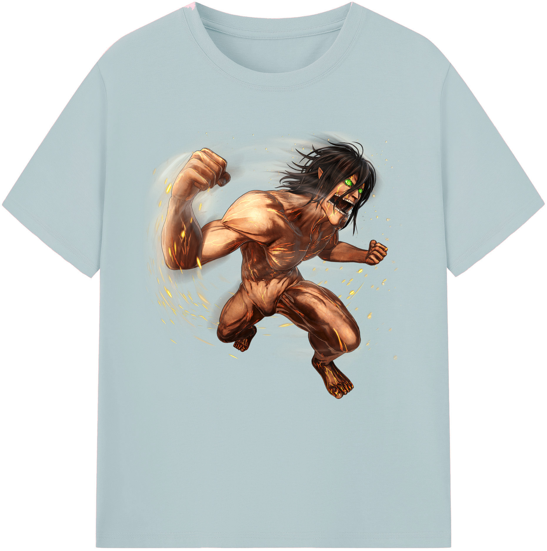 （画像用） 進撃の巨人 Attack on Titan 綿100％半袖Tシャツ（フロントプリント）